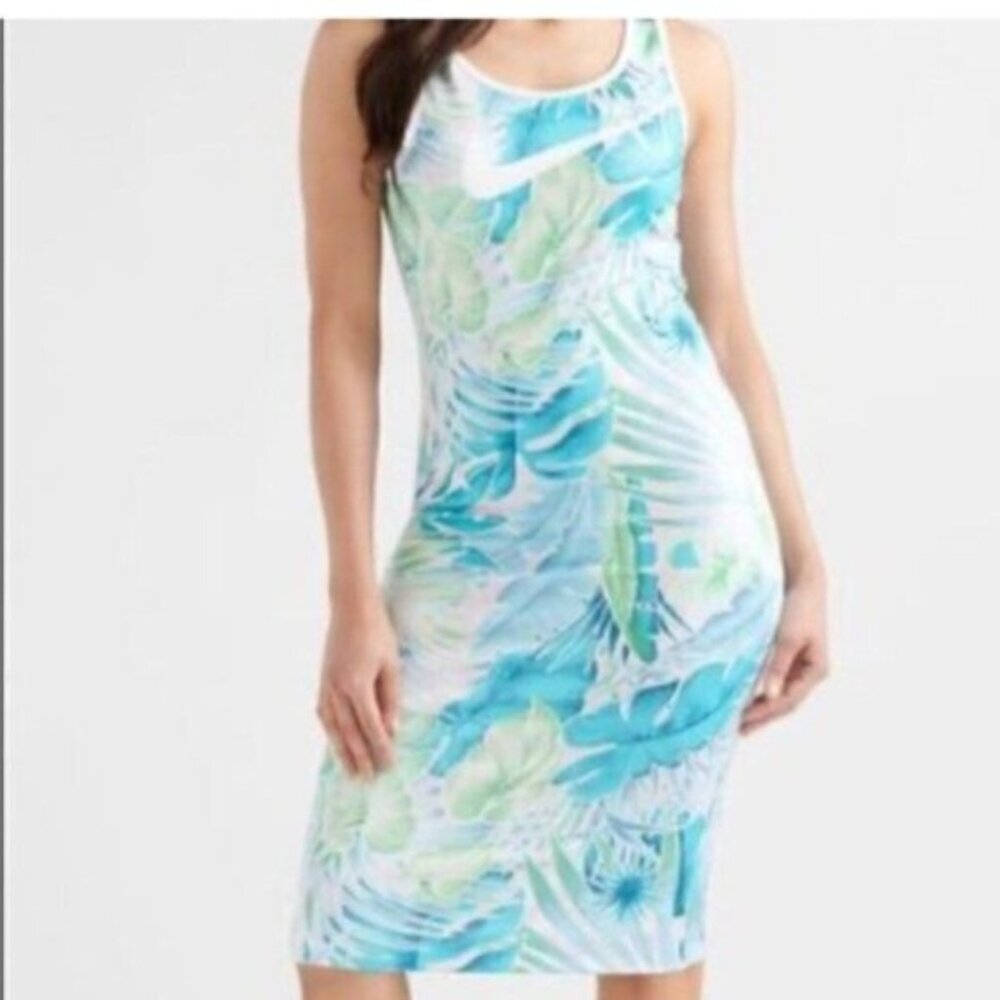 Tropical Print Mini Dress